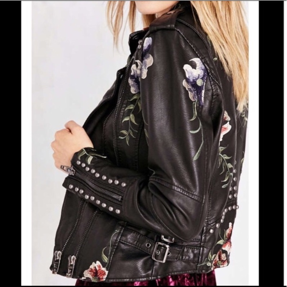 Blank NYC Embellished Leather Jacket